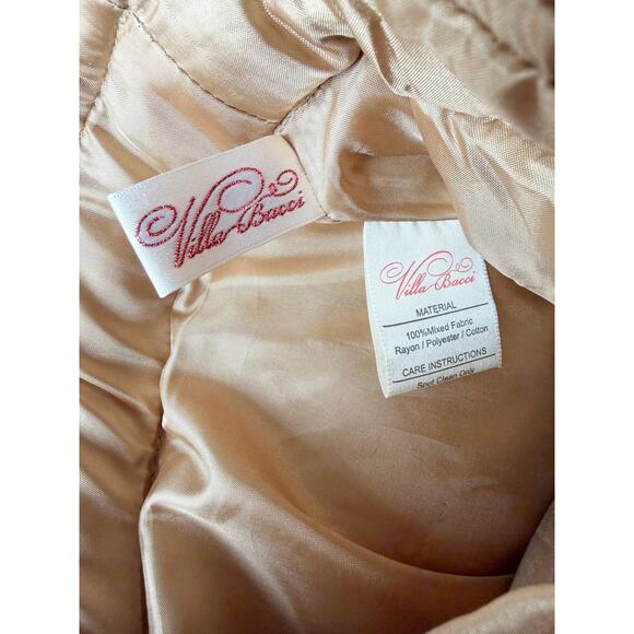 Villa Bacci Velvet Gold Quilted Paisley Patch Vintage Christmas Stocking - Picture 6 of 10